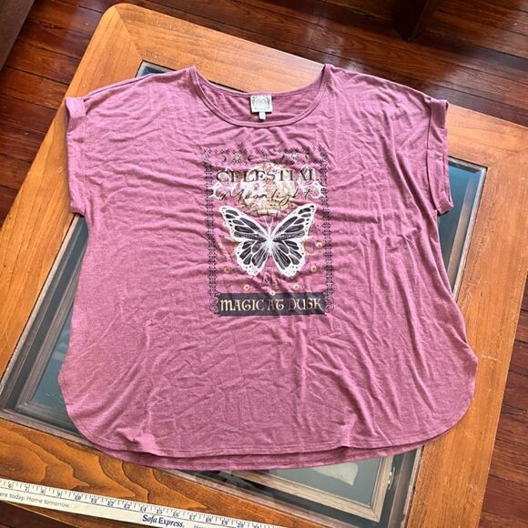 Tru Selfโ2XL Pink Top "Celestial Magic atโDusk" - Picture 13 of 13